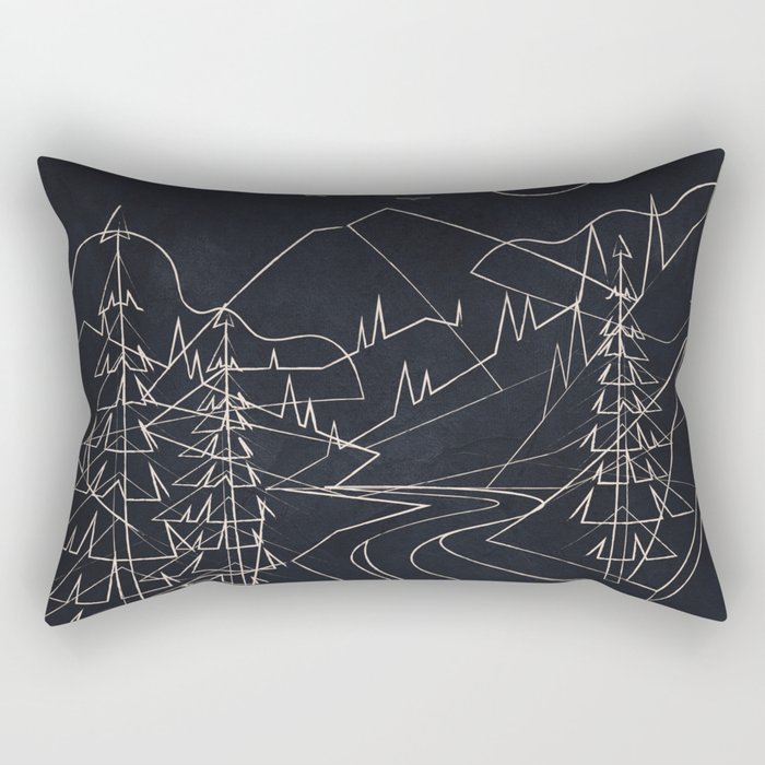 Minimalist Landscape 3 Rectangular Pillow Gallery Image 1