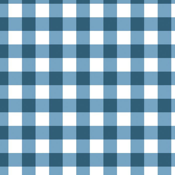 Classic Blue Gingham Checkered Pattern  Coffee Mug Gallery Image 2