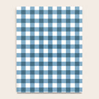 Classic Blue Gingham Checkered Pattern  Notebook Gallery Image 4