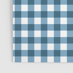 Classic Blue Gingham Checkered Pattern  Poster Gallery Image 3