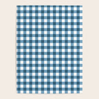 Classic Blue Gingham Checkered Pattern  Poster Gallery Image 4