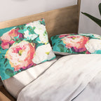 Floral & Confetti #digitalart #floral Pillow Sham Gallery Image 2