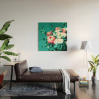 Floral & Confetti #digitalart #floral Wood Wall Art Gallery Image 2