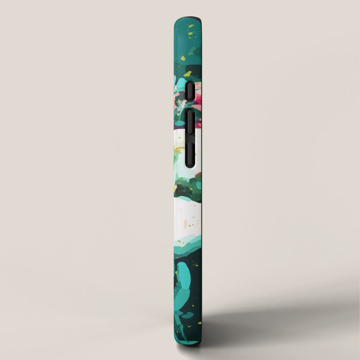 Floral & Confetti #digitalart #floral iPhone Case Gallery Image 2