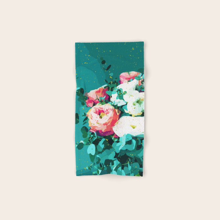 Floral & Confetti #digitalart #floral Towels Gallery Image 1