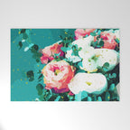 Floral & Confetti #digitalart #floral Welcome Mat Gallery Image 1