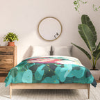 Floral & Confetti #digitalart #floral Comforter Gallery Image 3