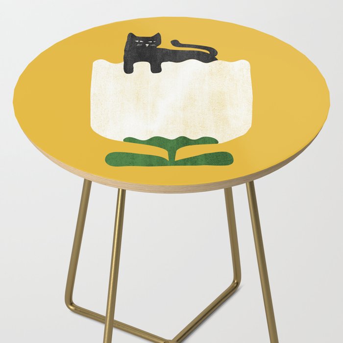 Still life with cat and flower Side Table Gallery Image 2