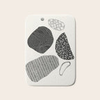 Monochrome Abstract Shapes #2 Bath Mat Gallery Image 1