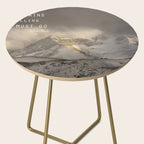 The Mountains are calling, and I must go.  John Muir. Vintage. Side Table Gallery Image 2