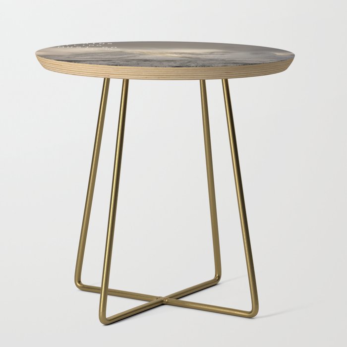 The Mountains are calling, and I must go.  John Muir. Vintage. Side Table Gallery Image 1