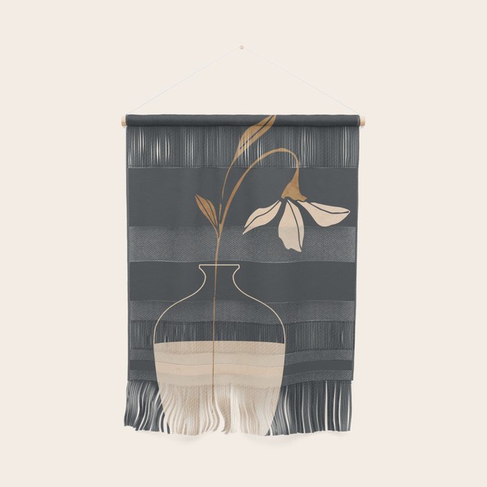Minimal Abstract Art Vase Flower 3 Wall Hanging Gallery Image 1
