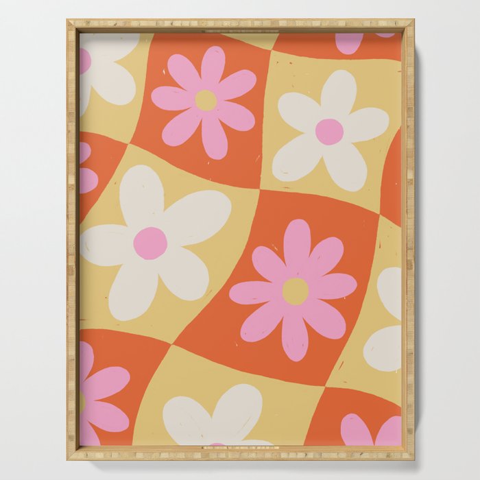 Floral thirteen Serving Tray Gallery Image 1