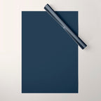 Twilight Blue Solid Color Wrapping Paper Gallery Image 1