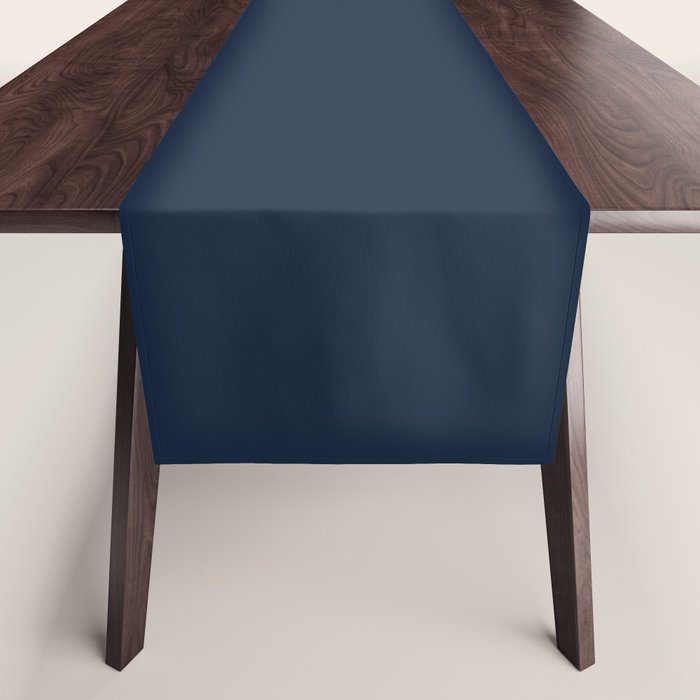 Twilight Blue Solid Color Table Runner Gallery Image 1