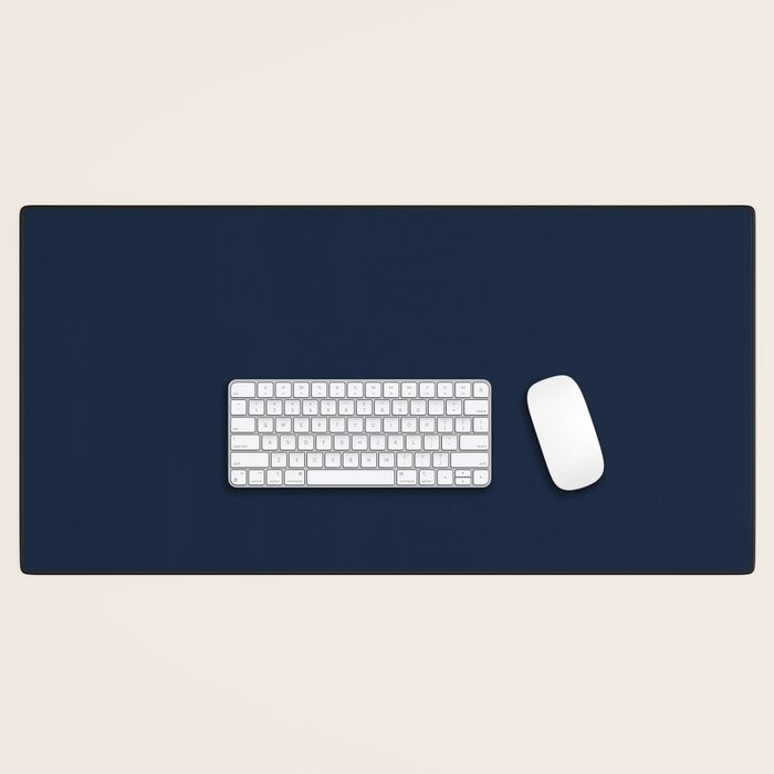 Twilight Blue Solid Color Desk Mat Gallery Image 1