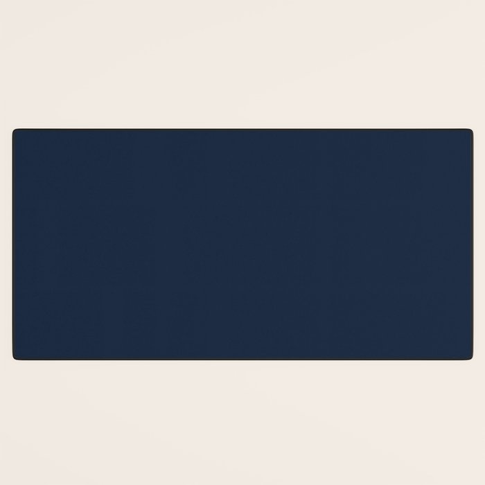 Twilight Blue Solid Color Desk Mat Gallery Image 3