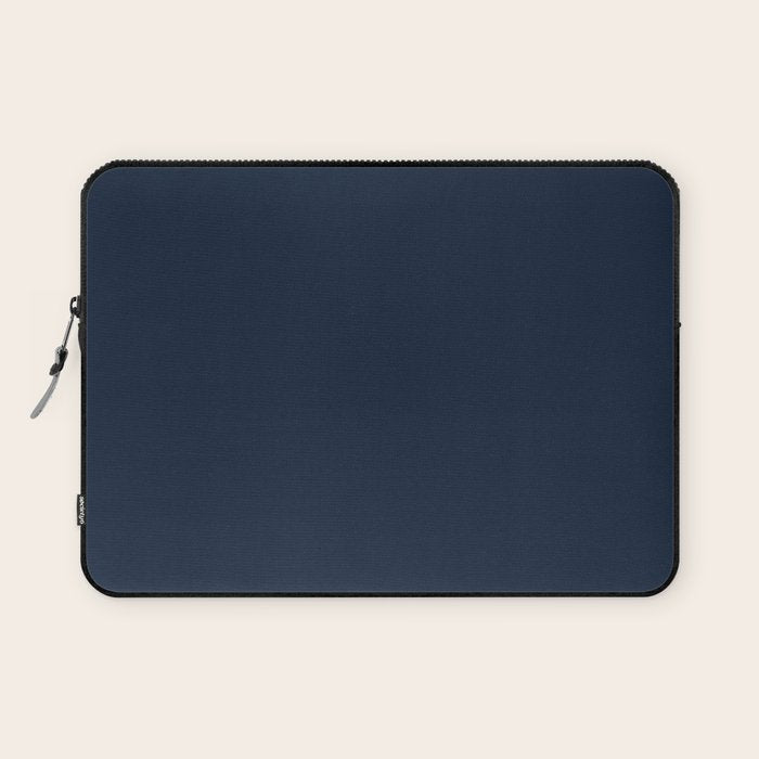 Twilight Blue Solid Color Laptop Sleeve Gallery Image 1