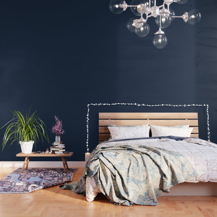 Twilight Blue Solid Color Wallpaper Gallery Image 1