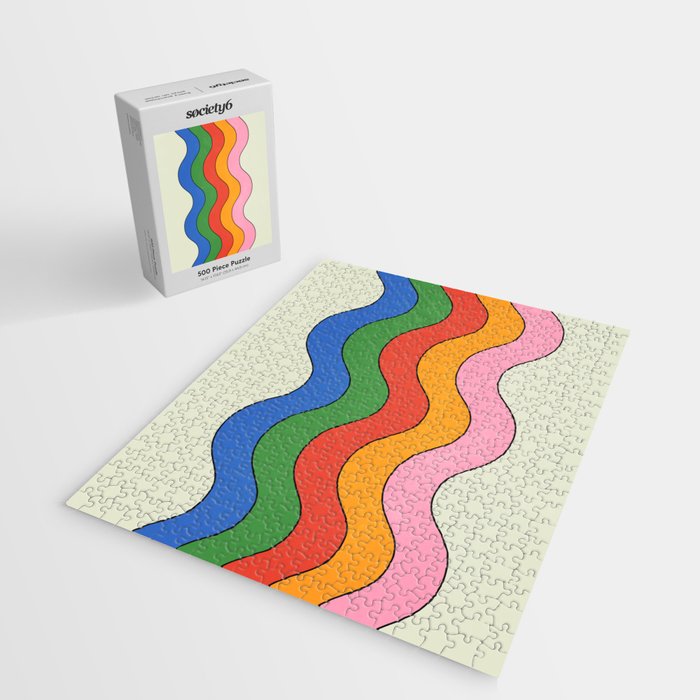 Retro Candy Waves Jigsaw Puzzle Gallery Image 2