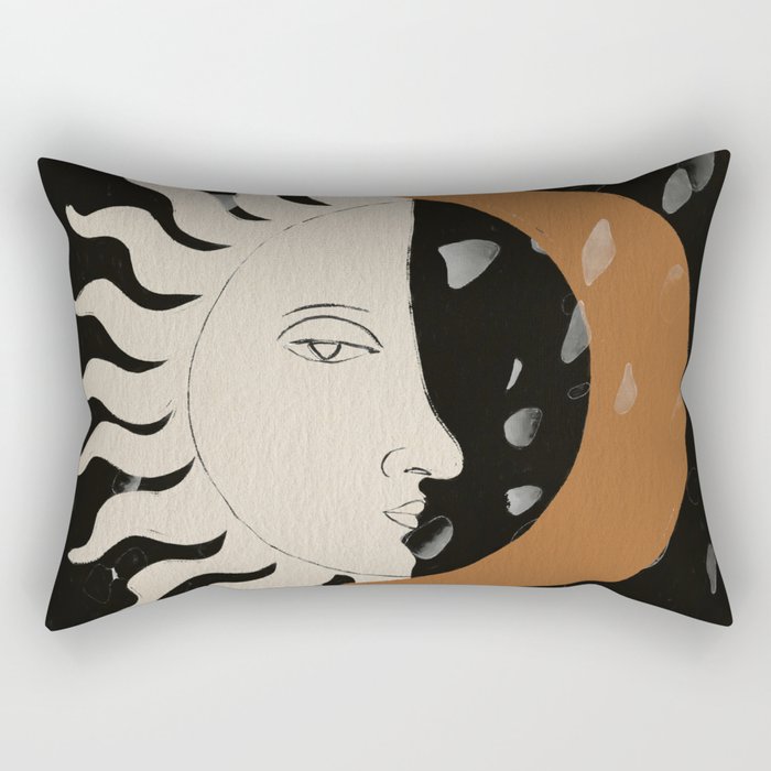 Sun and Moon Rectangular Pillow Gallery Image 1