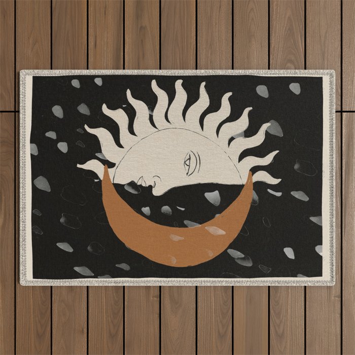 Sun and Moon Outdoor Rug Gallery Image 1