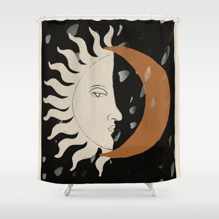 Sun and Moon Shower Curtain Gallery Image 1