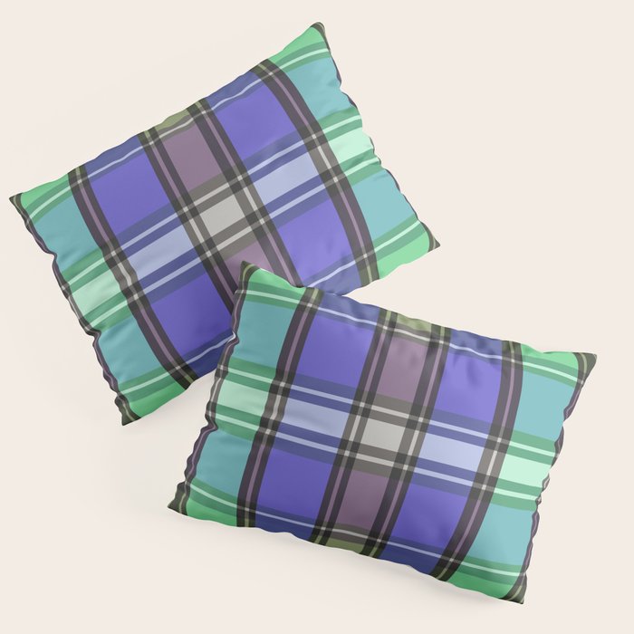 Fusion Colorful Toned Grids B Pillow Sham Gallery Image 1
