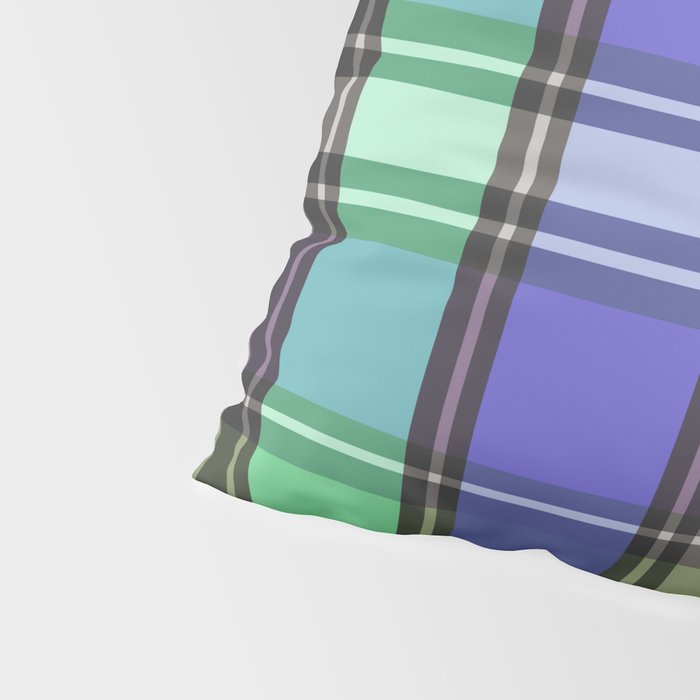 Fusion Colorful Toned Grids B Pillow Sham Gallery Image 4