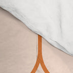 Mod Pods Retro Geo Pattern in Burnt Orange Cream Comforter Gallery Image 4