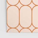 Mod Pods Retro Geo Pattern in Burnt Orange Cream Poster Gallery Image 3