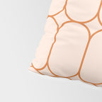 Mod Pods Retro Geo Pattern in Burnt Orange Cream Pillow Sham Gallery Image 4