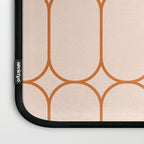 Mod Pods Retro Geo Pattern in Burnt Orange Cream Laptop Sleeve Gallery Image 3
