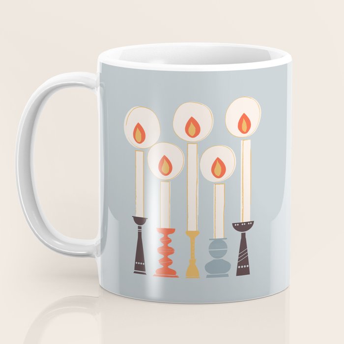 Festive Candles Coffee Mug Gallery Image 3