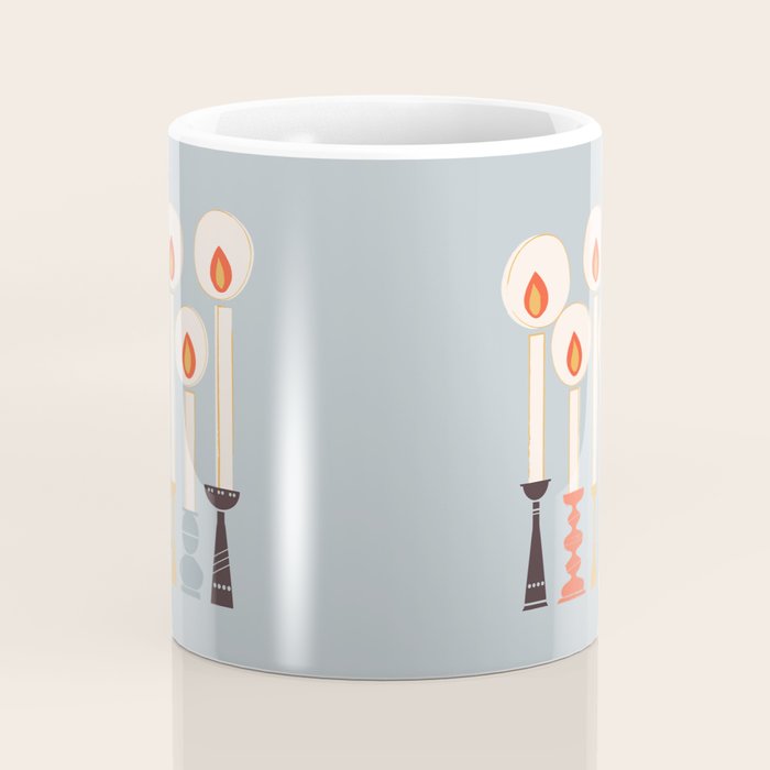 Festive Candles Coffee Mug Gallery Image 4