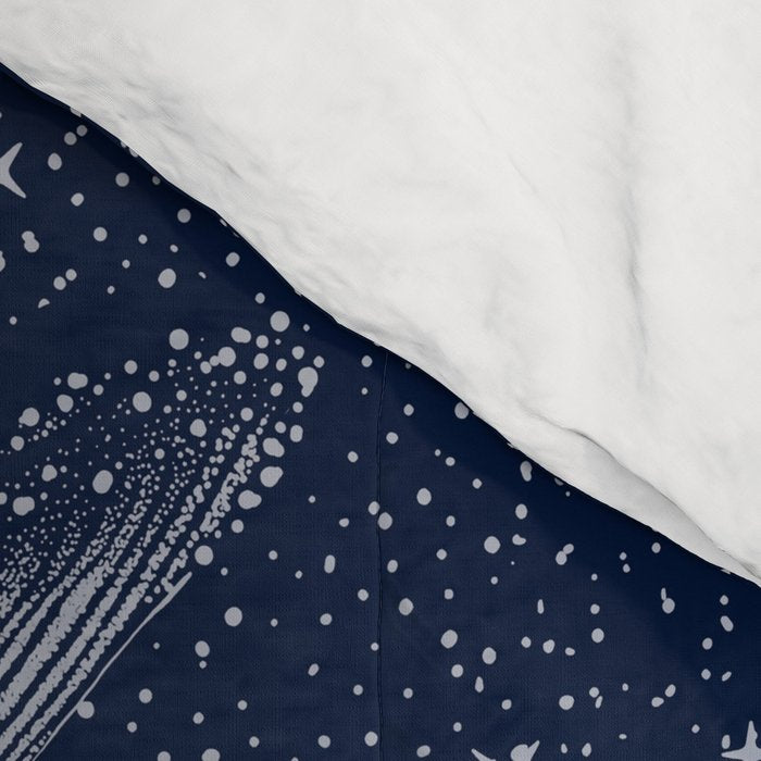 Cosmic Ocean with astronaut Comforter Gallery Image 4