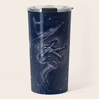 Cosmic Ocean with astronaut Travel Mug Gallery Image 1