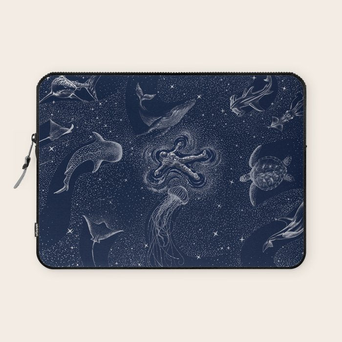 Cosmic Ocean with astronaut Laptop Sleeve Gallery Image 1