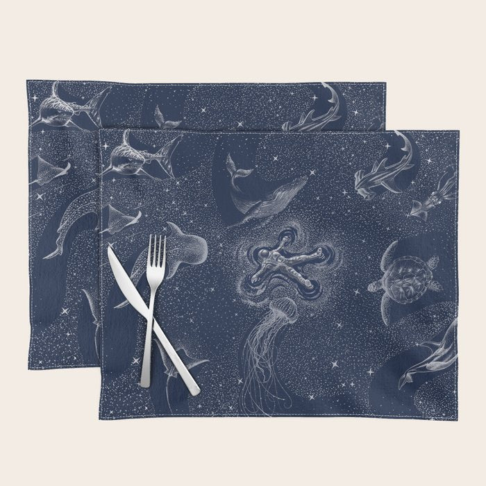 Cosmic Ocean with astronaut Placemat Gallery Image 1