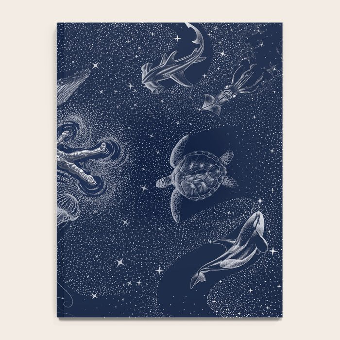 Cosmic Ocean with astronaut Notebook Gallery Image 4
