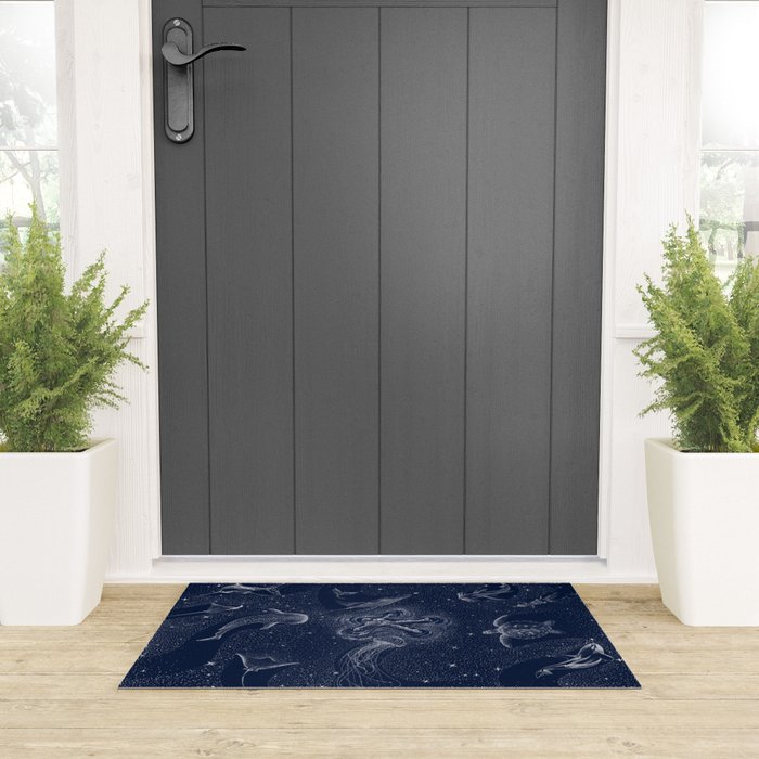Cosmic Ocean with astronaut Welcome Mat Gallery Image 3