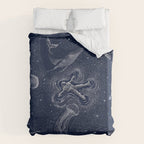 Cosmic Ocean with astronaut Duvet Cover Gallery Image 6