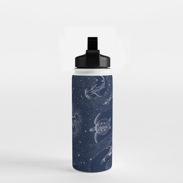Cosmic Ocean with astronaut Water Bottle Gallery Image 2