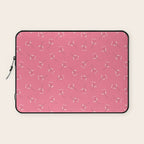 Pressed Posies - Retro Pink Laptop Sleeve Gallery Image 1