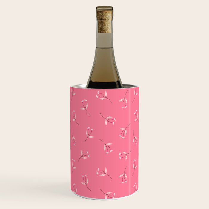 Pressed Posies - Retro Pink Wine Chiller Gallery Image 1