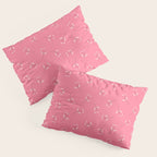 Pressed Posies - Retro Pink Pillow Sham Gallery Image 3