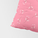 Pressed Posies - Retro Pink Pillow Sham Gallery Image 4
