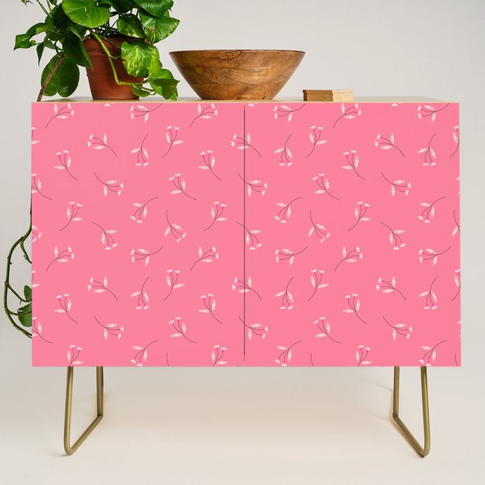 Pressed Posies - Retro Pink Credenza Gallery Image 1