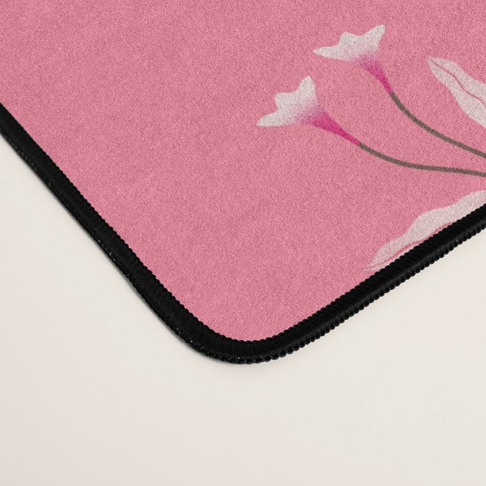 Pressed Posies - Retro Pink Desk Mat Gallery Image 4