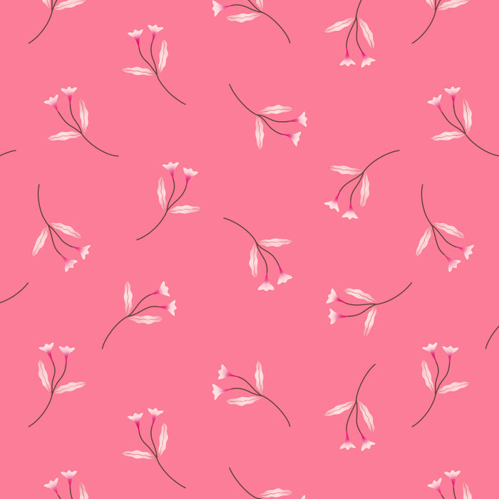 Pressed Posies - Retro Pink Coffee Mug Gallery Image 2